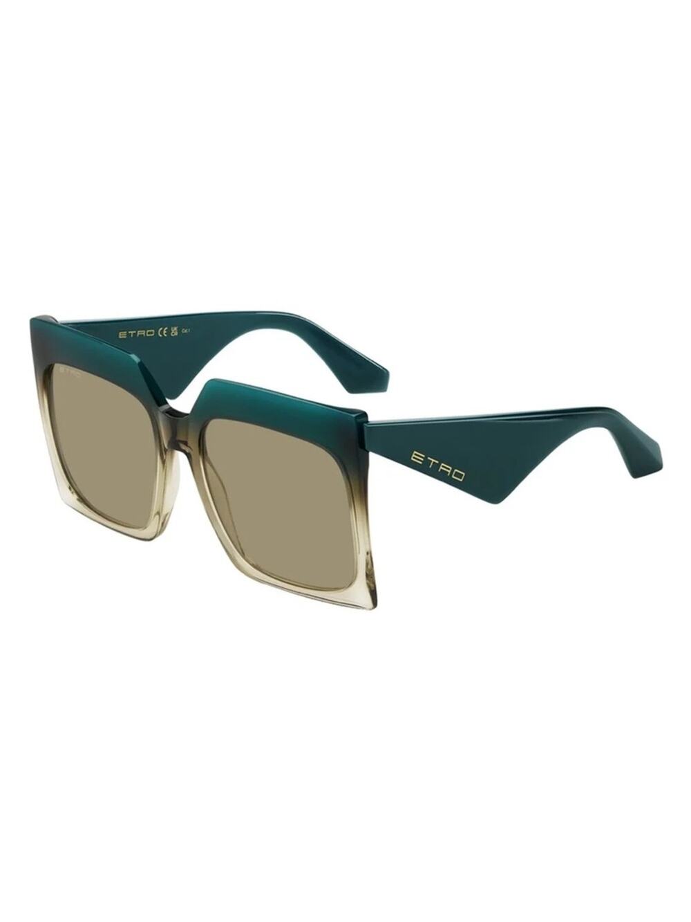 NEW!!! ETRO ETRO0002/S 0GTTQT Women's Green Gradient Square Sunglasses Authentic